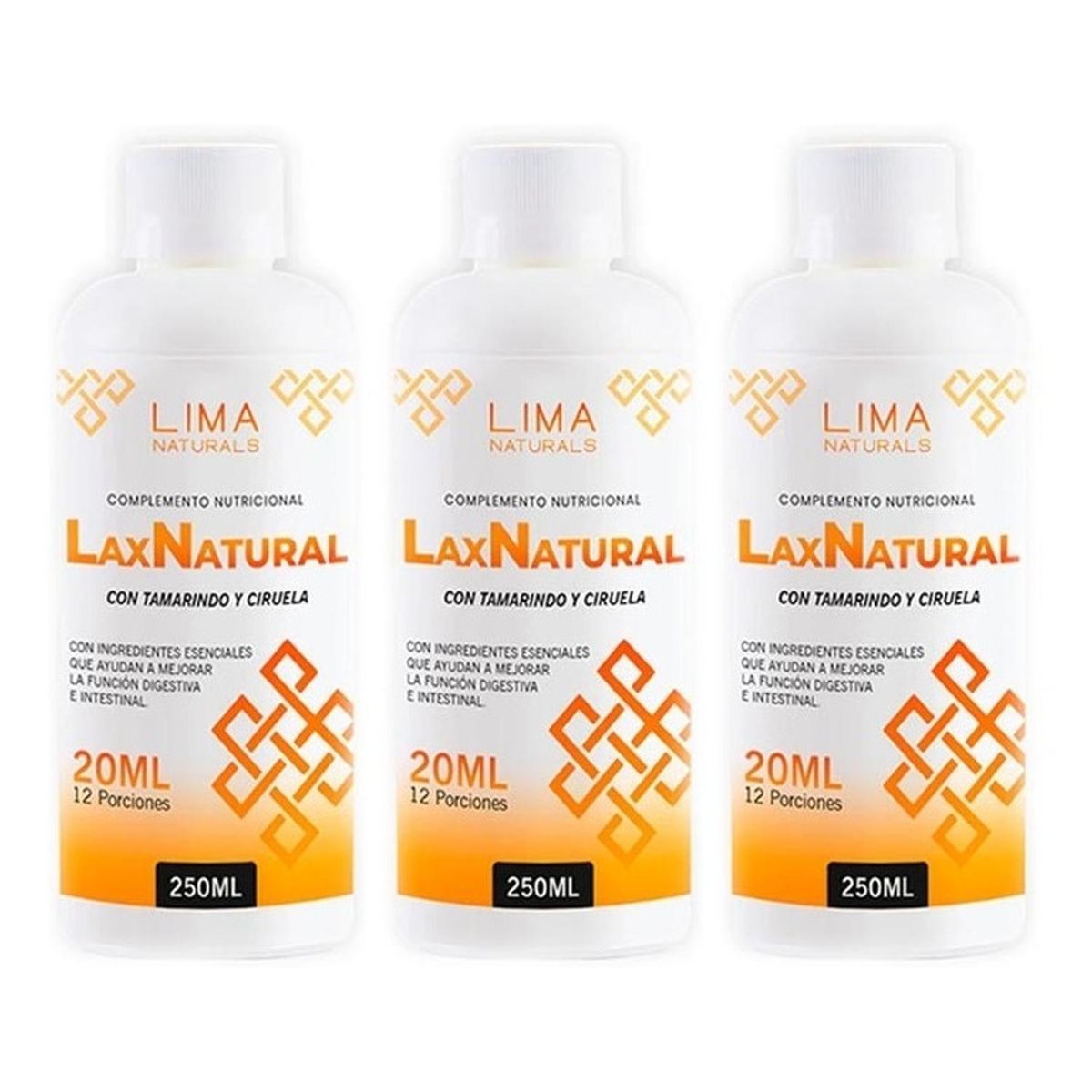 LIMA NATURALS - LAX NATURAL 250ml LIMA NATURALS X 3
