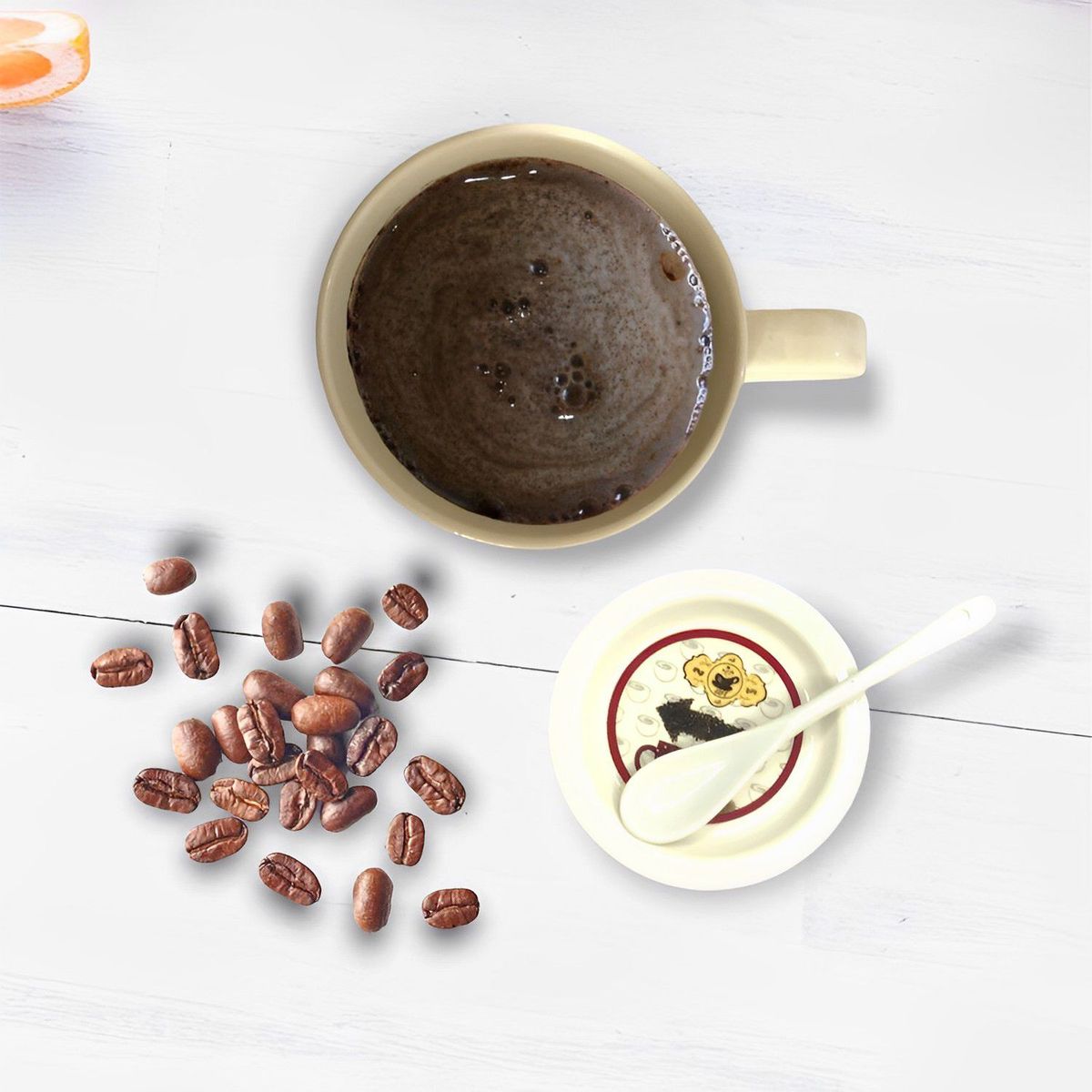 INSPIRA MARKET - Taza De Café De Porcelana Con Plato Y Cucharita