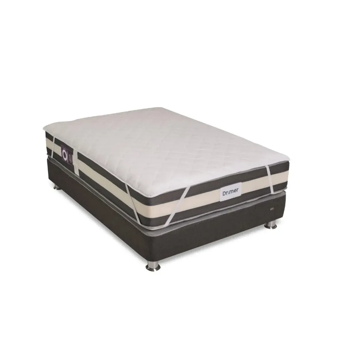 DRIMER - Protector De Colchón Simple 2 Plazas T/n Blanco