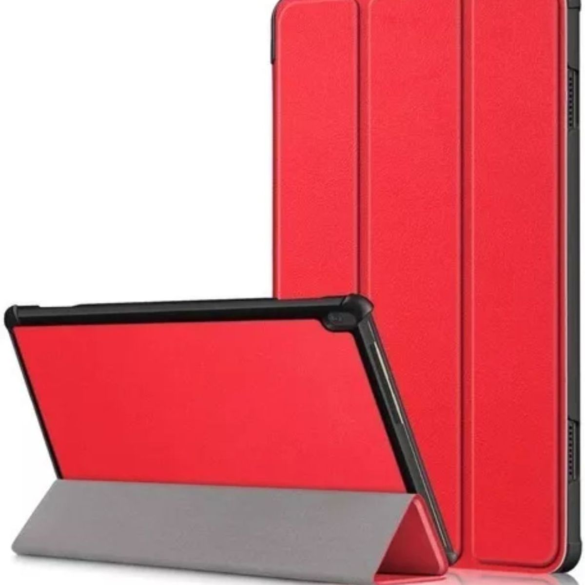 GENERICO - Funda para Tablet lenovo m10 Plus 3era Generación 10.6 Bookcover rojo