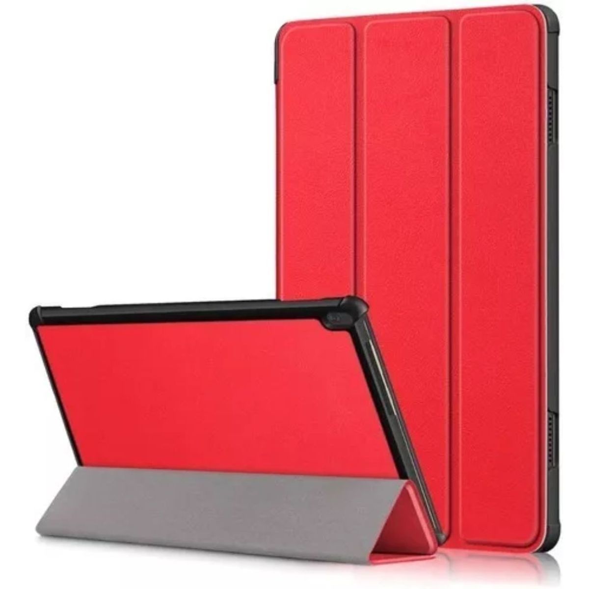 GENERICO - Funda para Tablet lenovo m10 Plus 3era Generación 10.6 Bookcover rojo