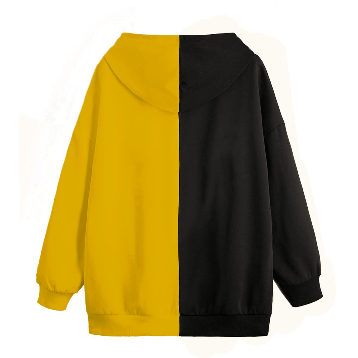 YANSUS - Polera Hombre Yansus con Capucha  Bicolor Amarillo