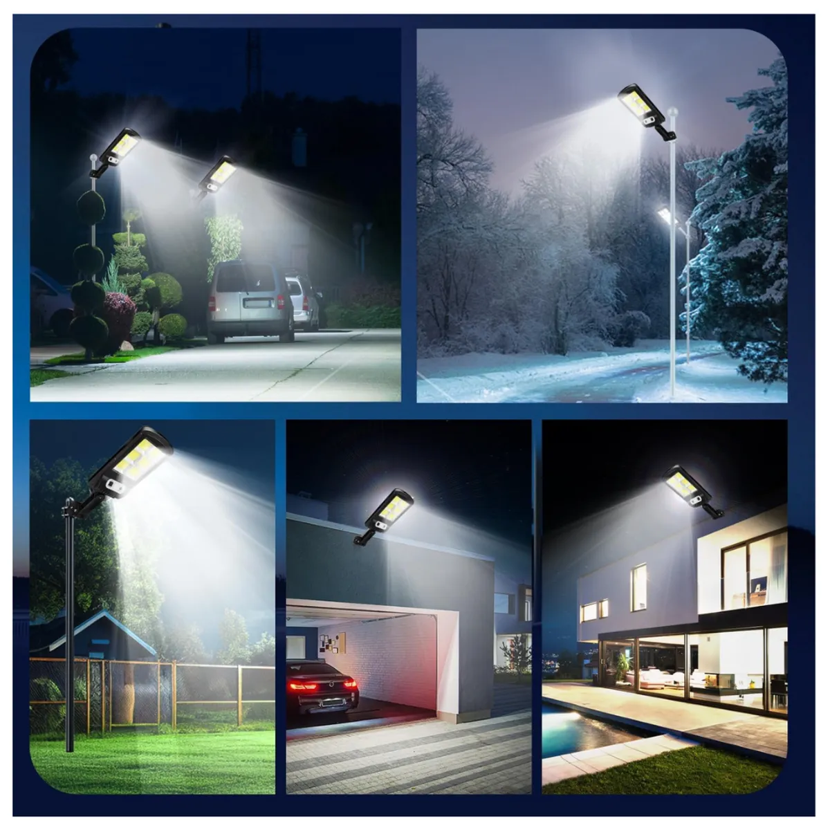SEISA - MINI LÁMPARA SOLAR 6 CELDAS 120 LED BRILLANTES / EXTERIOR