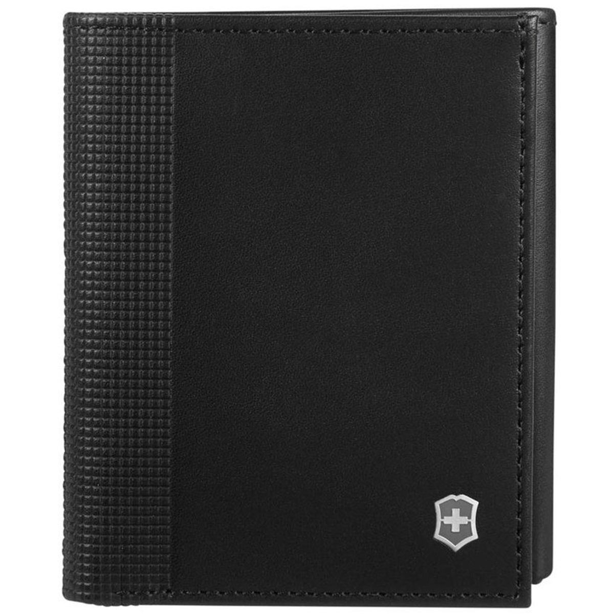 VICTORINOX - Billetera Altius Alox Tri-fold color Negro Victorinox