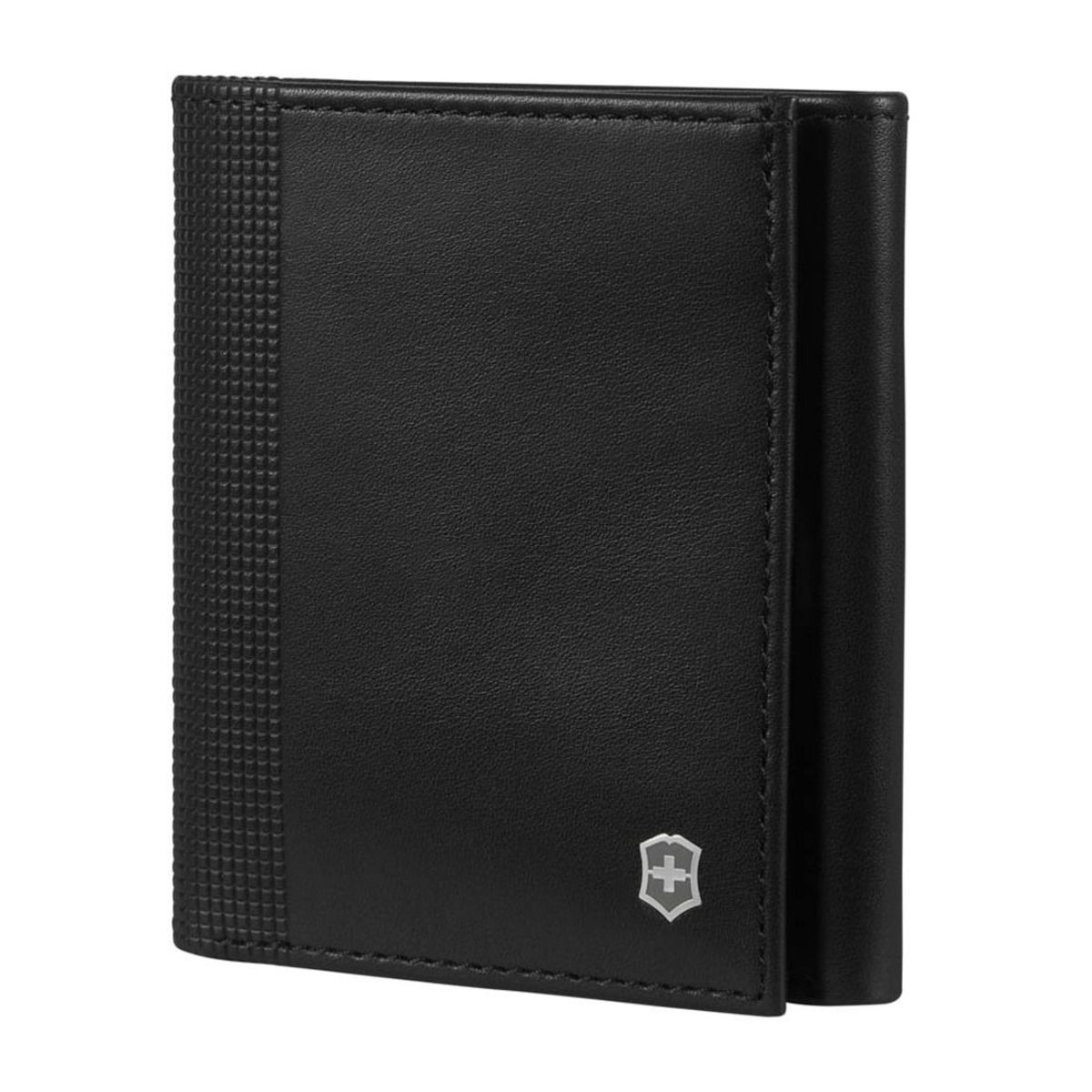 VICTORINOX - Billetera Altius Alox Tri-fold color Negro Victorinox