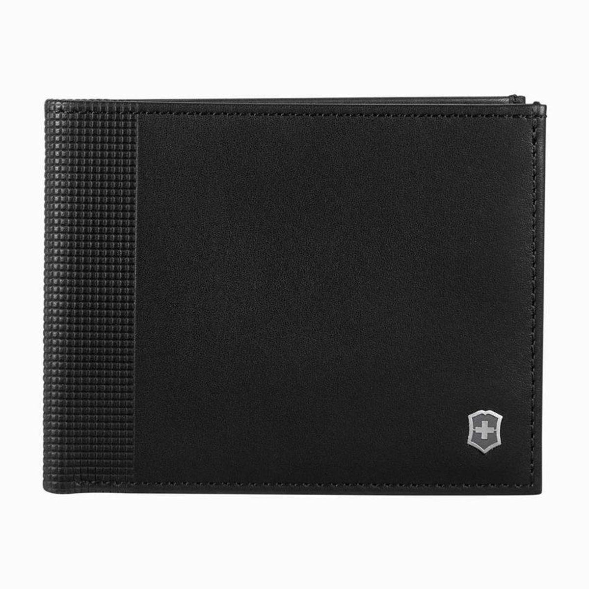 VICTORINOX - Billetera Altius Alox Slim Bi-fold color Negro Victorinox