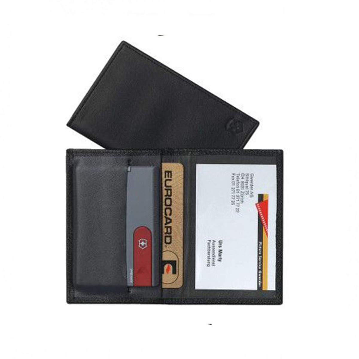 VICTORINOX - Estuche de cuero para Swisscards