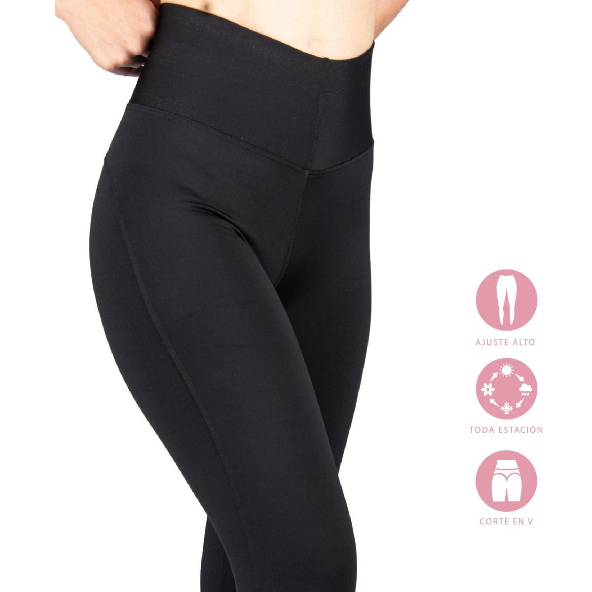SOLO LEGGINGS - Leggins Deportivas -Licras -Leggings -Negro