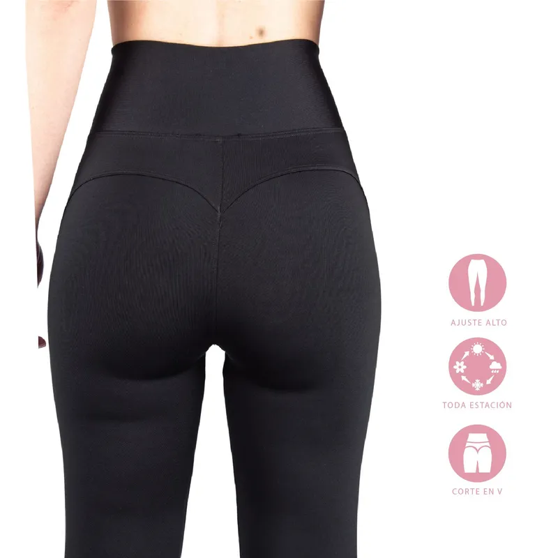 SOLO LEGGINGS - Leggins Deportivas -Licras -Leggings -Negro