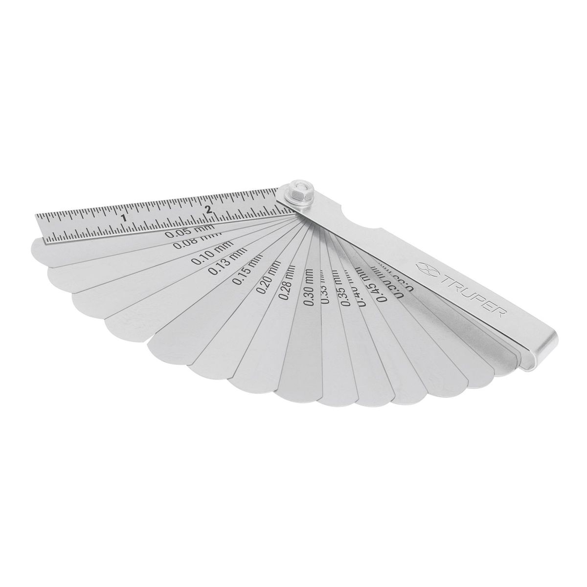 TRUPER - Calibrador de bujías y válvulas 15 hojas, truper