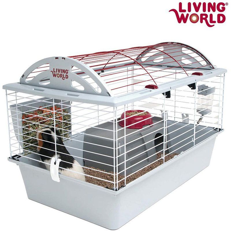 LIVING WORLD - Jaula para conejos equipada - deluxe habitat - living world