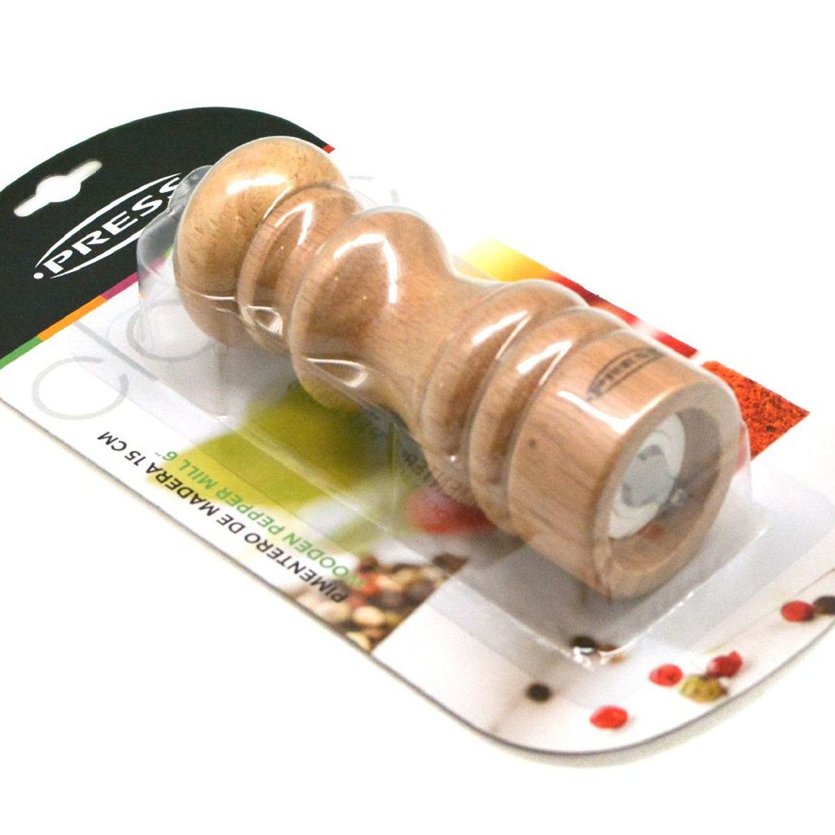 PRESS - Pimentero de Madera 15 cm Línea Classic - PRESS
