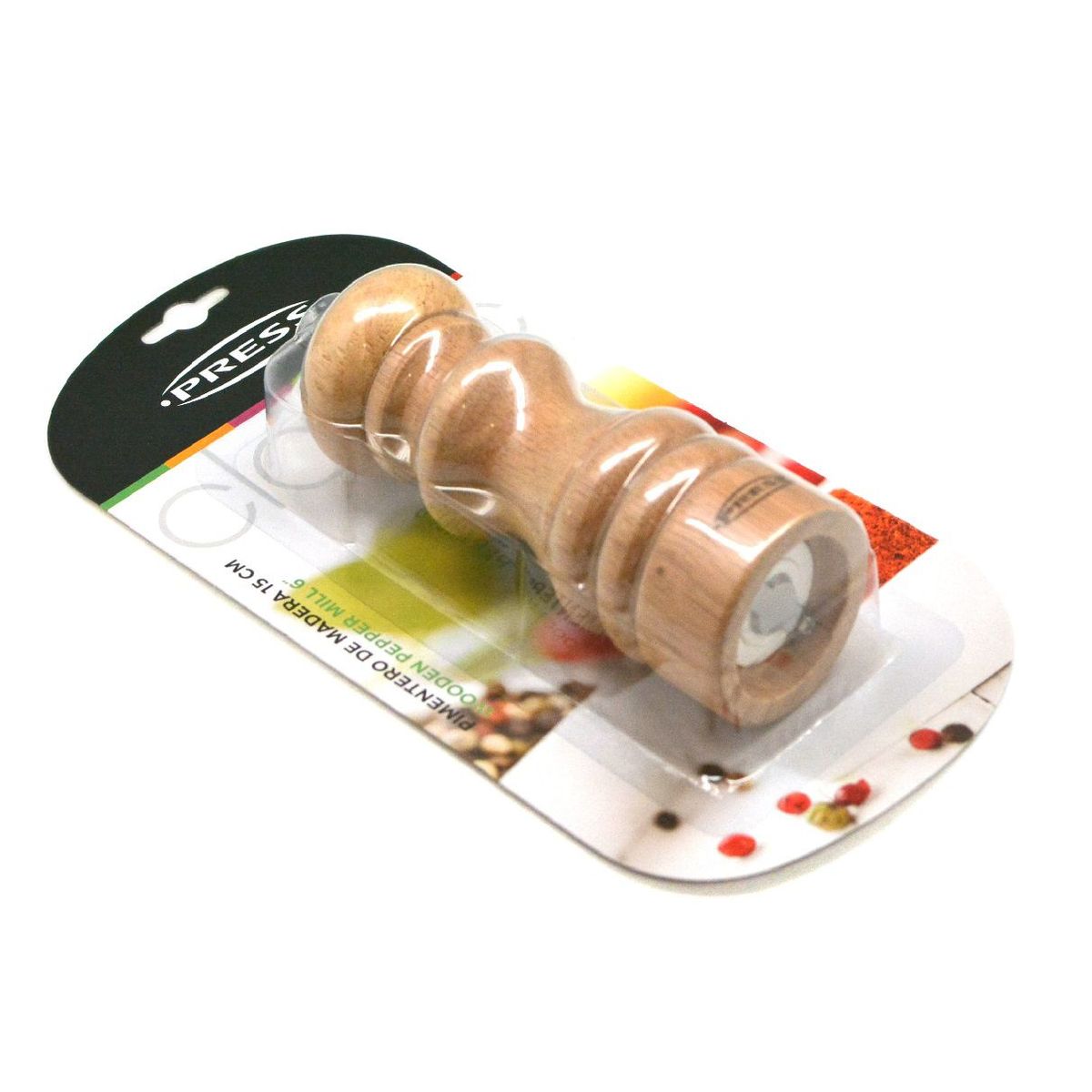 PRESS - Pimentero de Madera 15 cm Línea Classic - PRESS