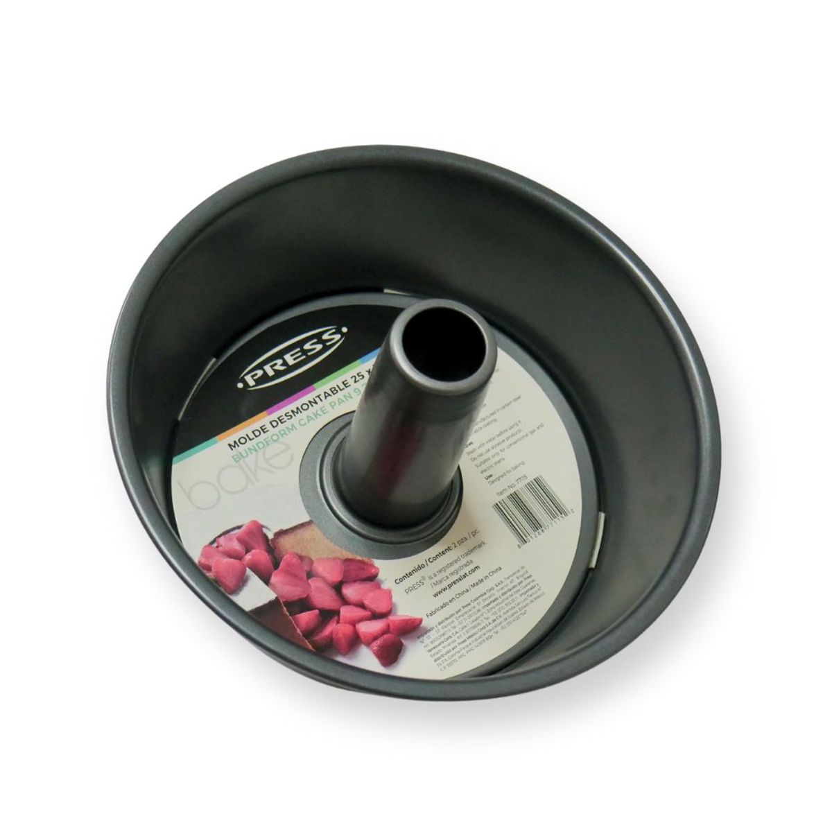 PRESS - Molde con Aro Desmontable 25 x 11.6 cm Línea Antiadher. - PRESS