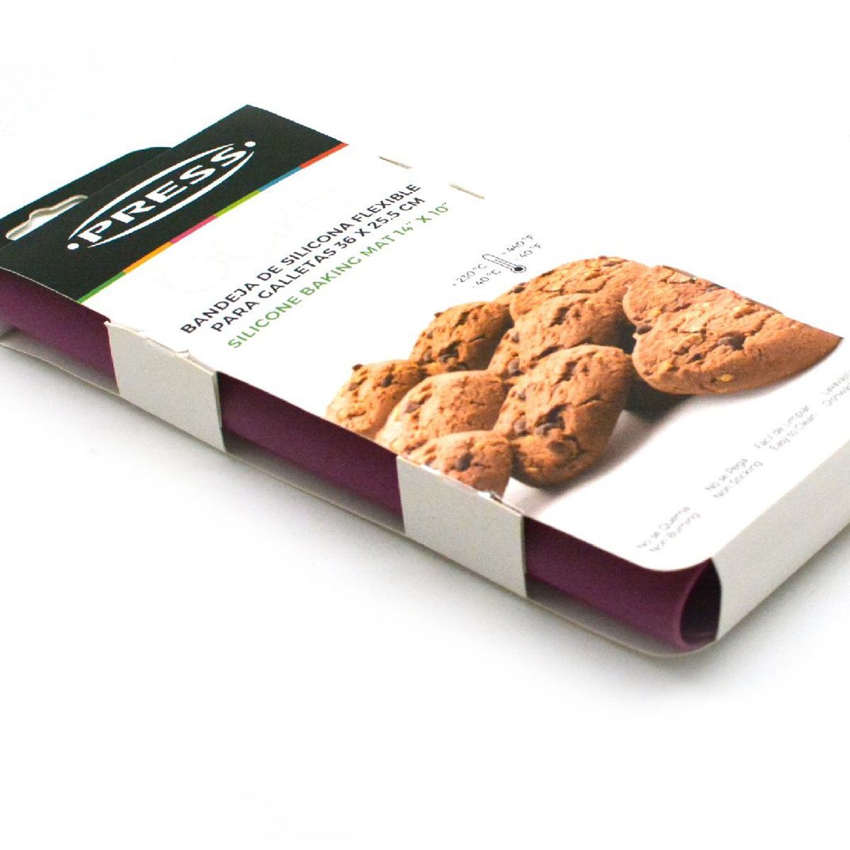 PRESS - Bandeja de Silicona 36 x 25.5 cm Morado Línea Silicona - PRESS