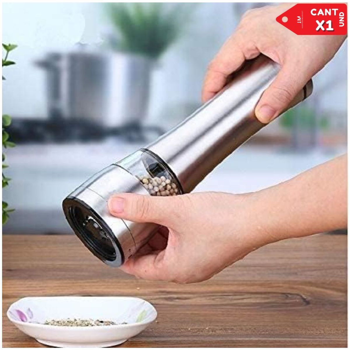 INSPIRA MARKET - Moledor Pimienta Sal Granos Y Finas Hierbas