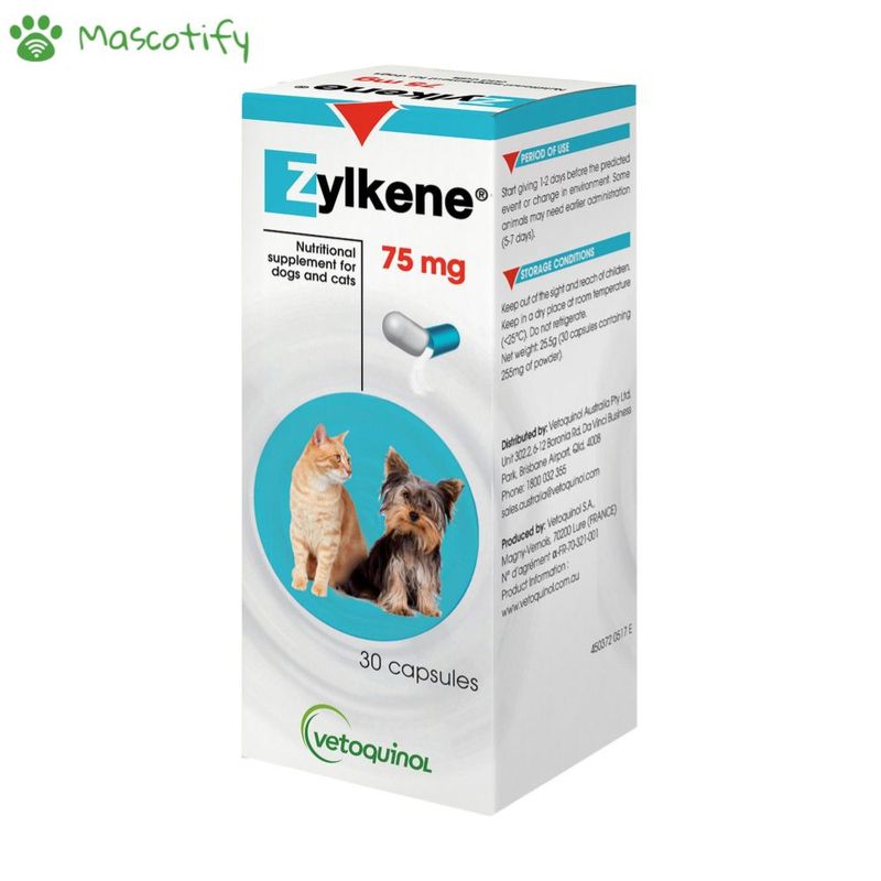 VETOQUINOL - Vetoquinol Zylkene 75mg -Modulador de conducta para mascotas