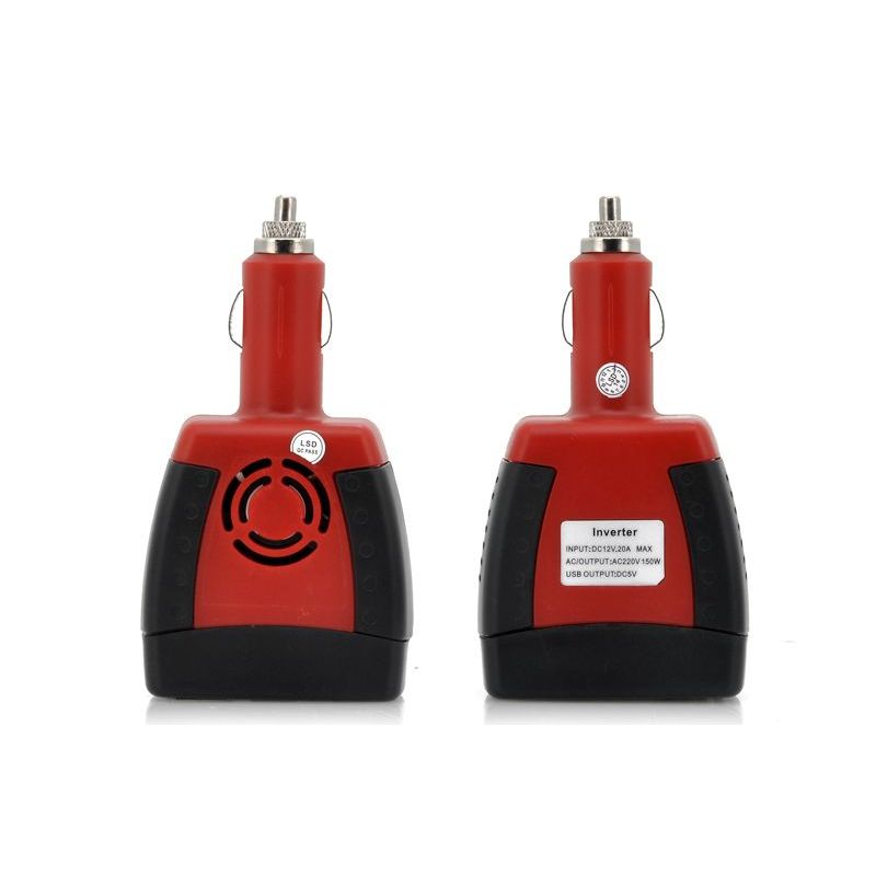 GENERICO - Inversor de corriente para auto 12v - 220v 150w