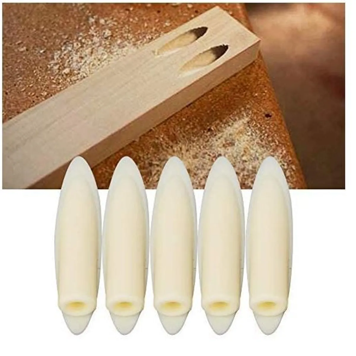 GENERICO - Tapa Tornillos Ocultos tipo Kreg 100 Piezas Almendra