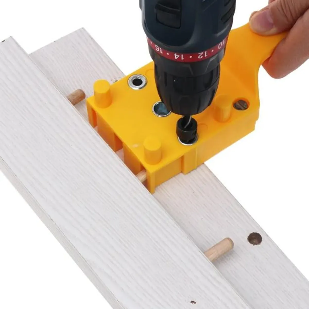 GENERICO - Centrador Guía para tarugos de Madera - Kit AZUL