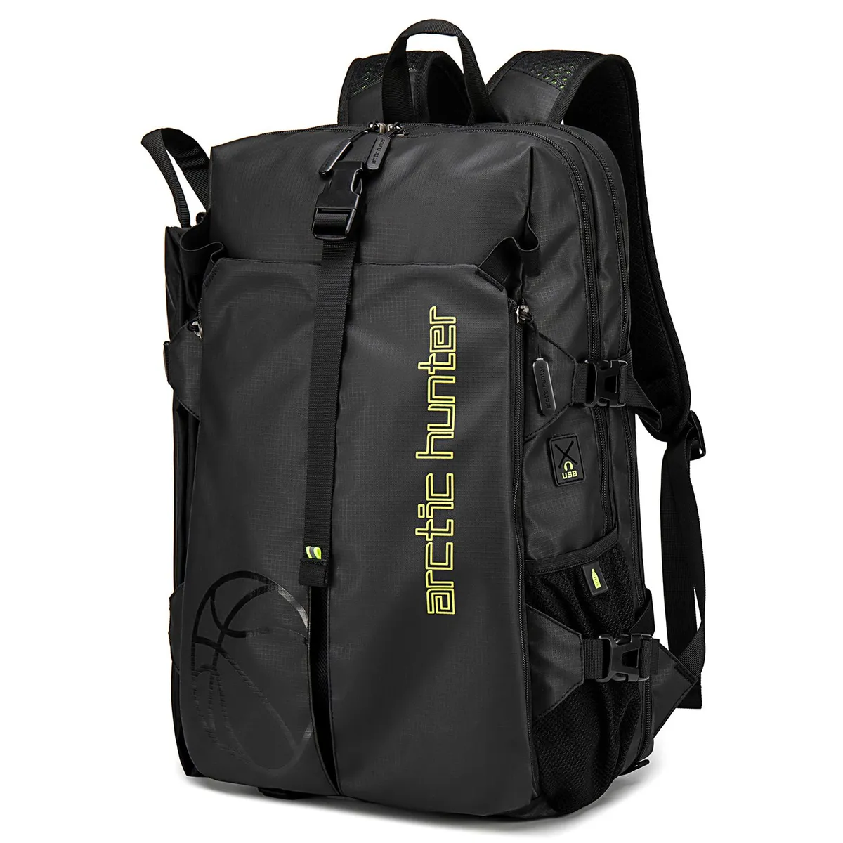 ARCTIC HUNTER - Mochila Hombre Arctic Hunter B00391 Viaje Deportiva Laptop Negro