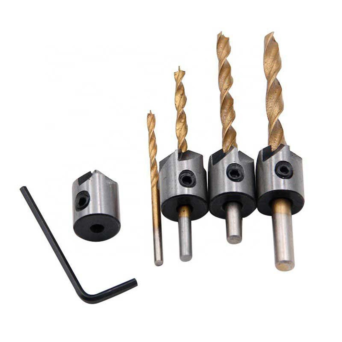 GENERICO - Avellanadoras Recubierta con Titanio – 4 Piezas