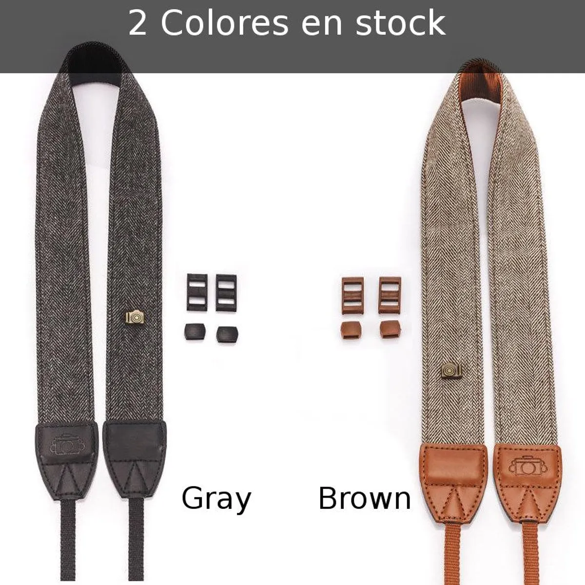 GENERICO - Correa  algodón cuero cuello cámara dslr nikon canon sony fujifilm