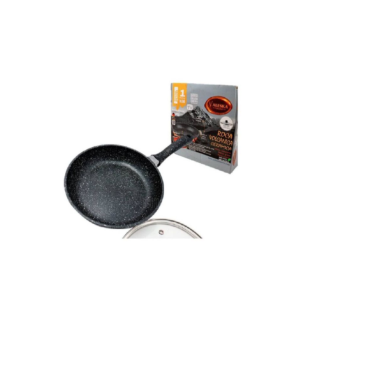 VALESKA - Valeska Sartén 24CM Roca Volcánica Antiadherente