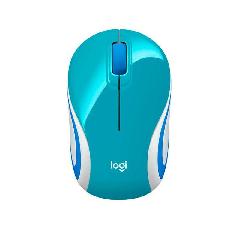 LOGITECH - MOUSE LOGITECH M187 MINI WIRELLES REFRESH LIGHT BLUE