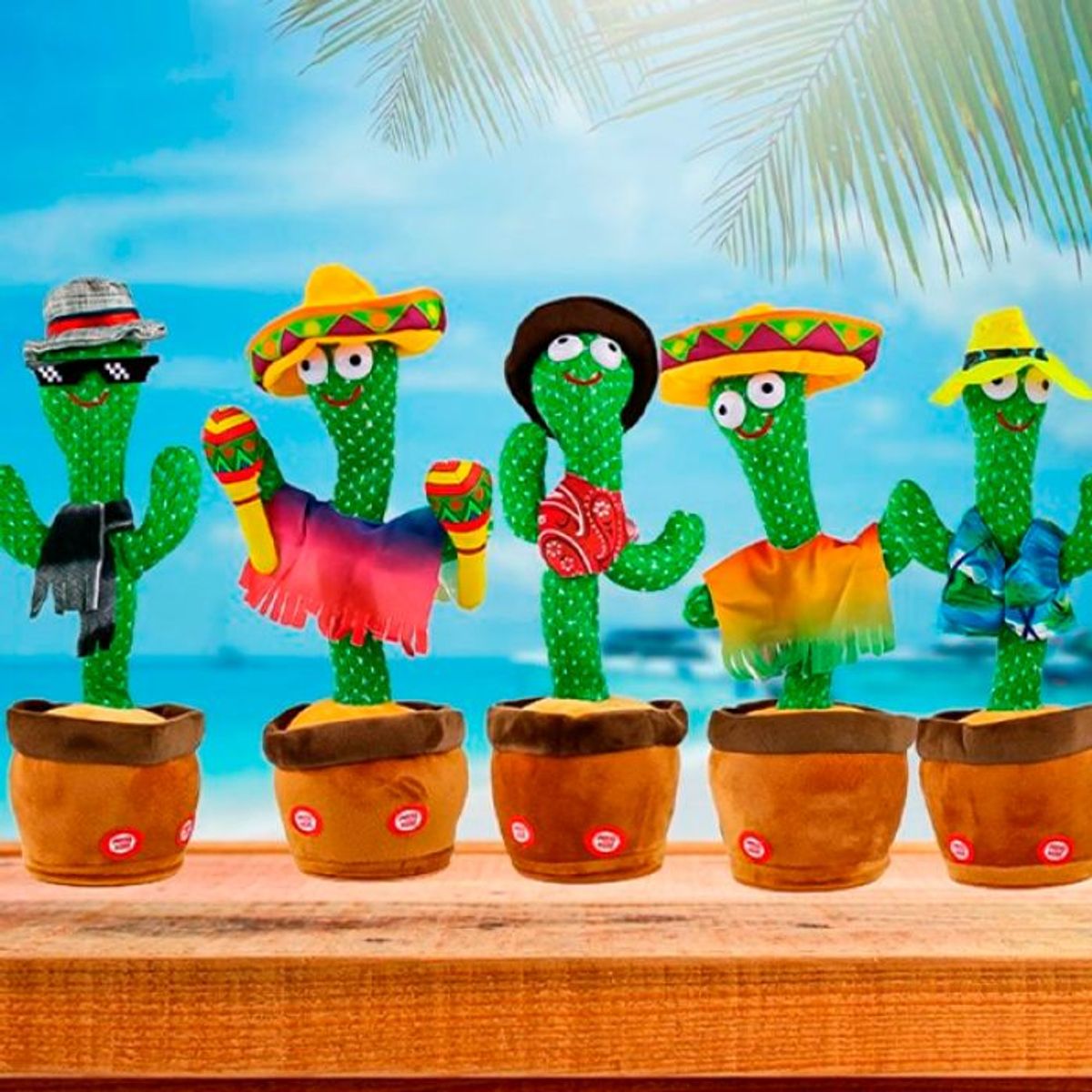 LH ELECTRONIC - Cactus bailarín con ropa - peluche bailarín rop