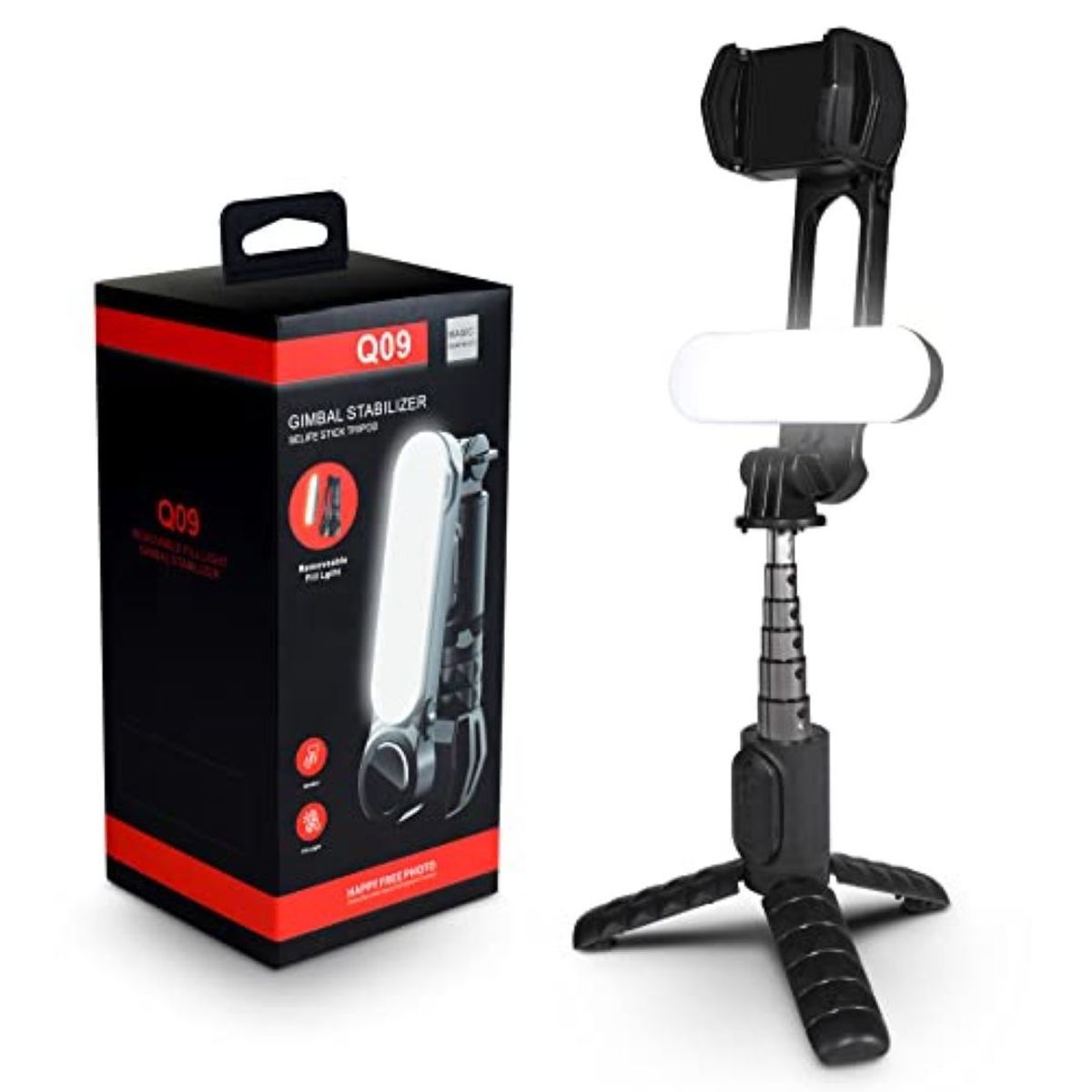 OEM - Estabilizador Gimbal de Cardán Q09 para celulares - Negro