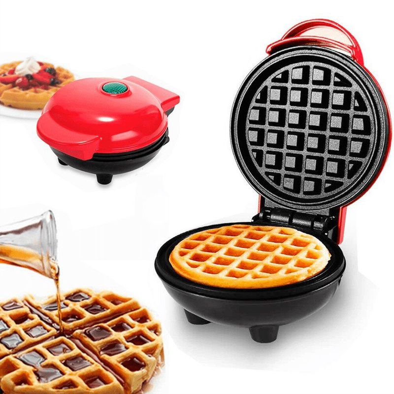 GENERICO - Mini Wafflera Antiadherente Eléctrica