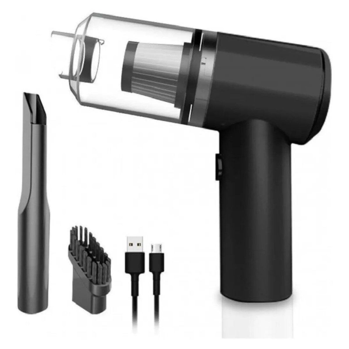 GENERICO - Aspiradora de Mano 2 en 1 Inalámbrica Recargable Hogar y Auto