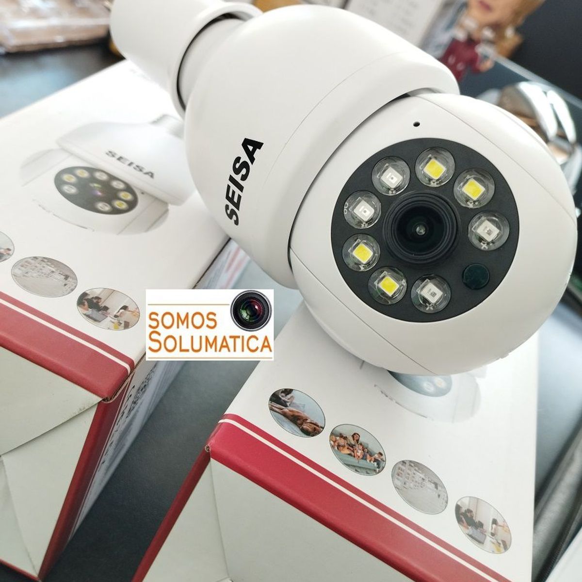 SEISA - Camara De Vigilancia Fullhd - Wifi Para Celular - Ptz Nocturna