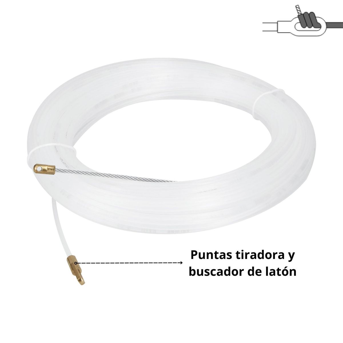 TRUPER - Pasacable electrico nylon 30 m cable, truper