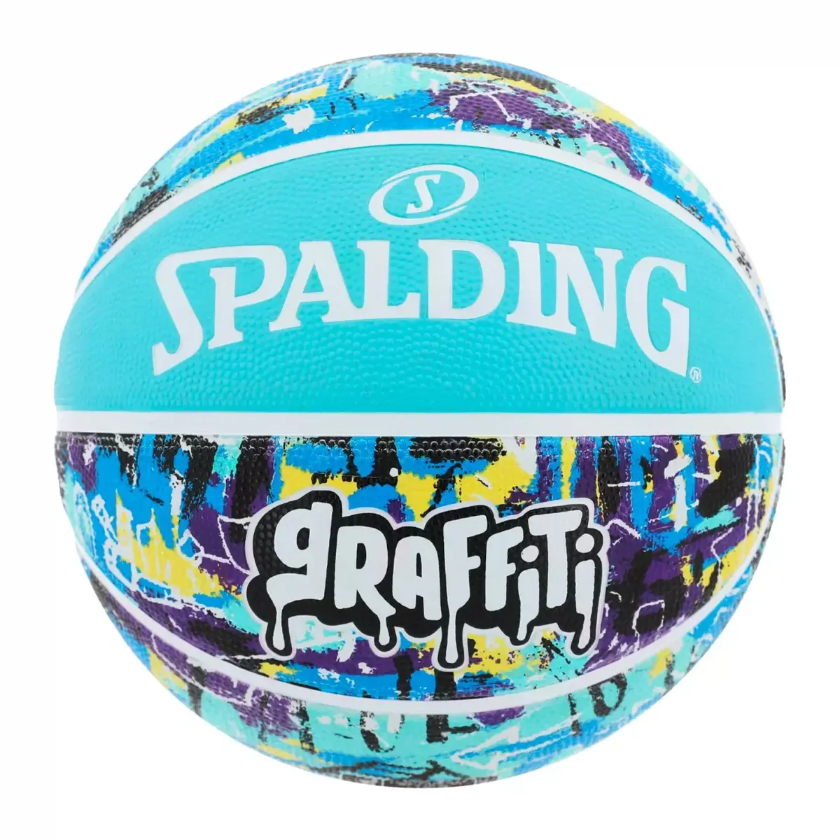 SPALDING - PELOTA DE BÁSKET SPALDING GRAFFITI CELESTE - TALLA 7