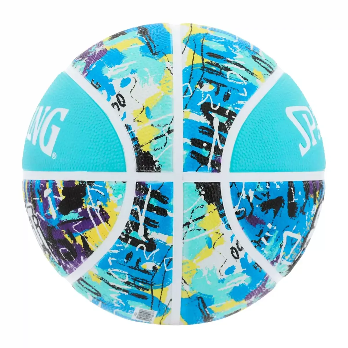 SPALDING - PELOTA DE BÁSKET SPALDING GRAFFITI CELESTE - TALLA 7