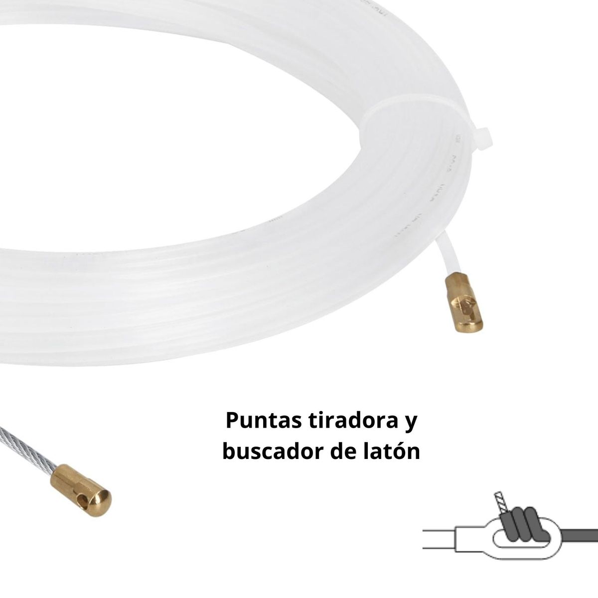 TRUPER - Pasacable electrico nylon 20 m cable, truper