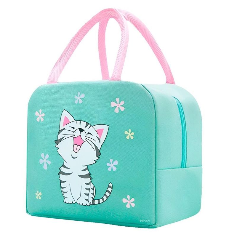 MINARI - Lonchera Térmica para Niños Bolsa Impermeable Verde 721L.