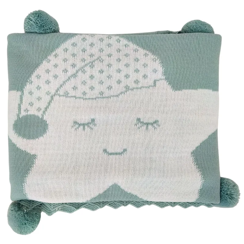 GENERICO - Colcha Hilo Tacto Estrella - Verde VB