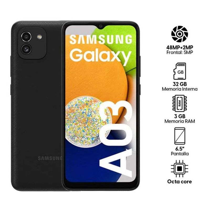 SAMSUNG - Celular Samsung Galaxy  A03 3GB 32GB 48MP.