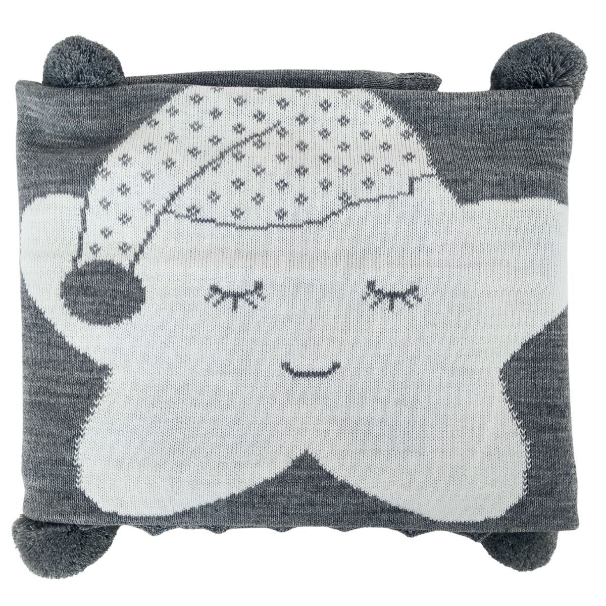 GENERICO - Colcha Hilo Tacto Estrella - Gris GB