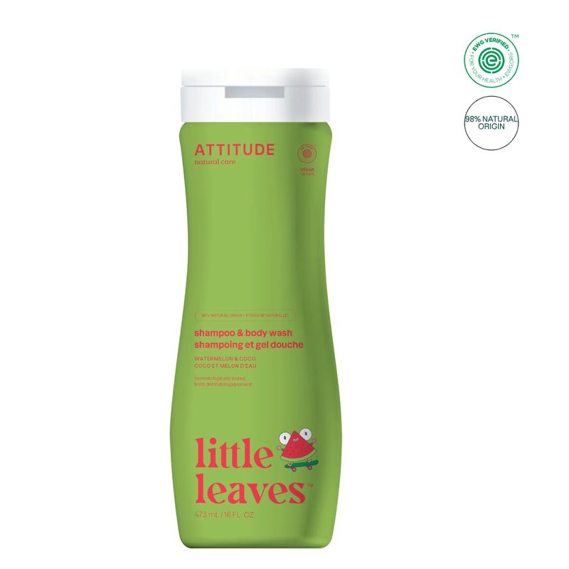 ATTITUDE - Attitude Shampoo  gel de baño natural Kids Sandia y Coco.