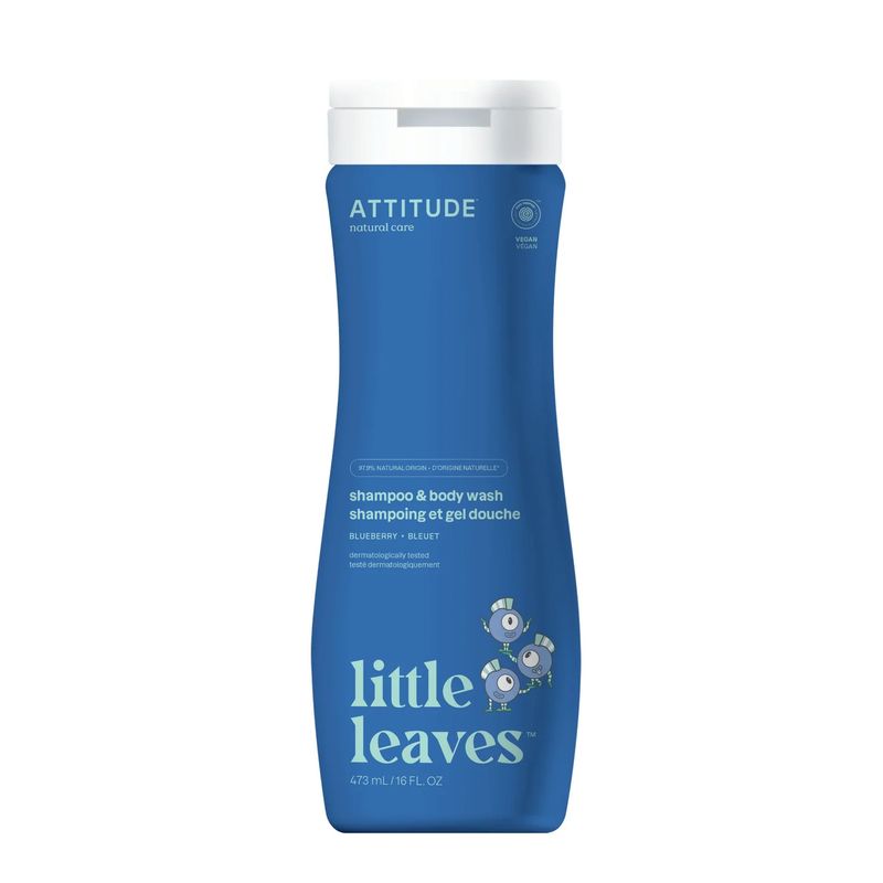 ATTITUDE - Attitude Shampoo  gel de baño natural Arándanos.