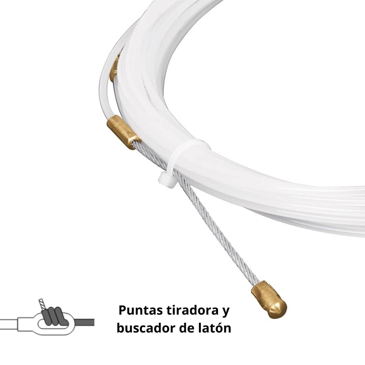 TRUPER - Pasacable electrico nylon 10 m cable, truper