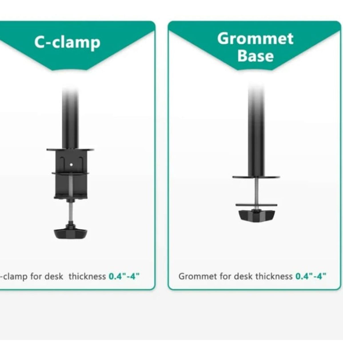 GENERICO - RACK PARA 3 MONITORES EN ESCRITORIO O MESA / NEGRO
