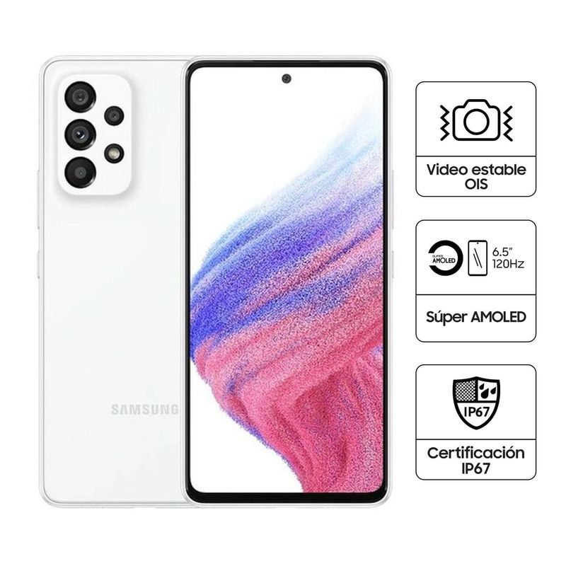 SAMSUNG - Samsung Galaxy A53 5G 128GB 6GB Blanco