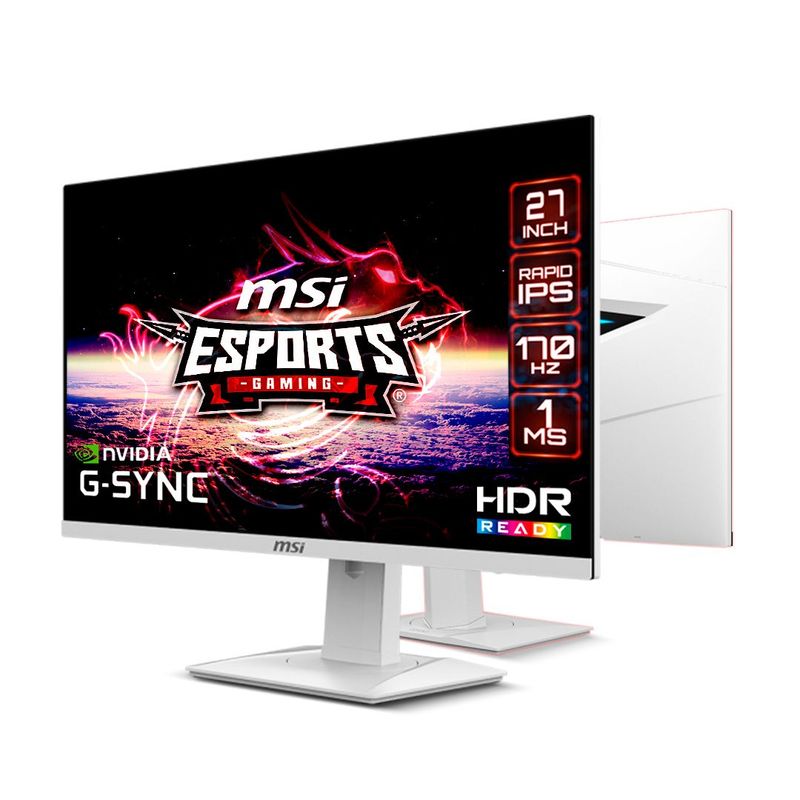 MSI - Monitor MSI 27 OPTIX G274RW 170Hz IPS  Full HD G-SYNC - Blanco