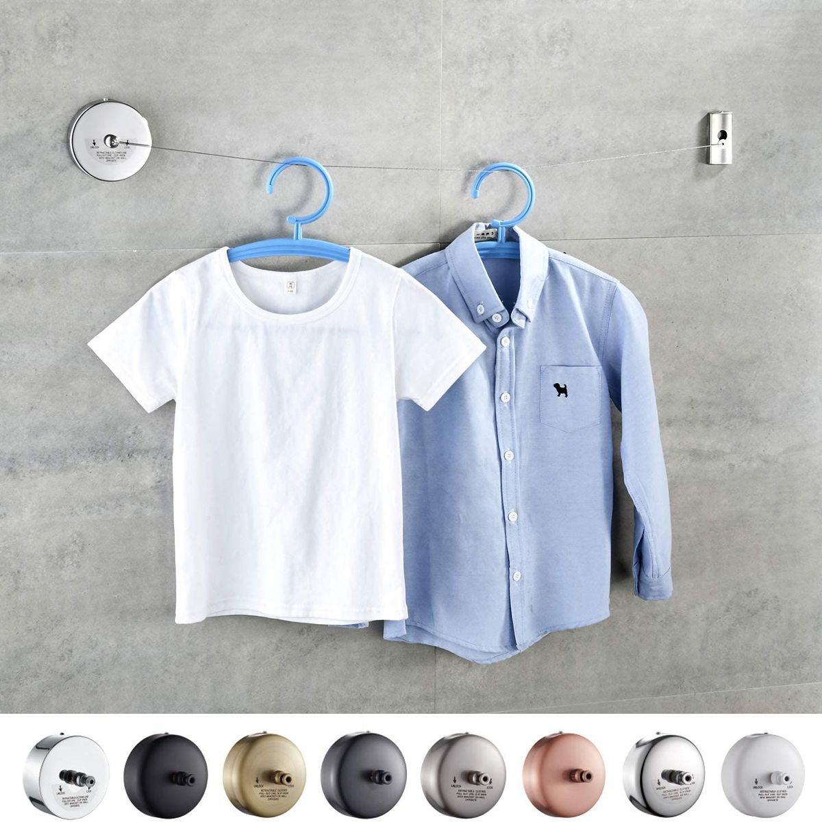 GENERICO - Tendedero Retractil 100%  Acero Inoxidable