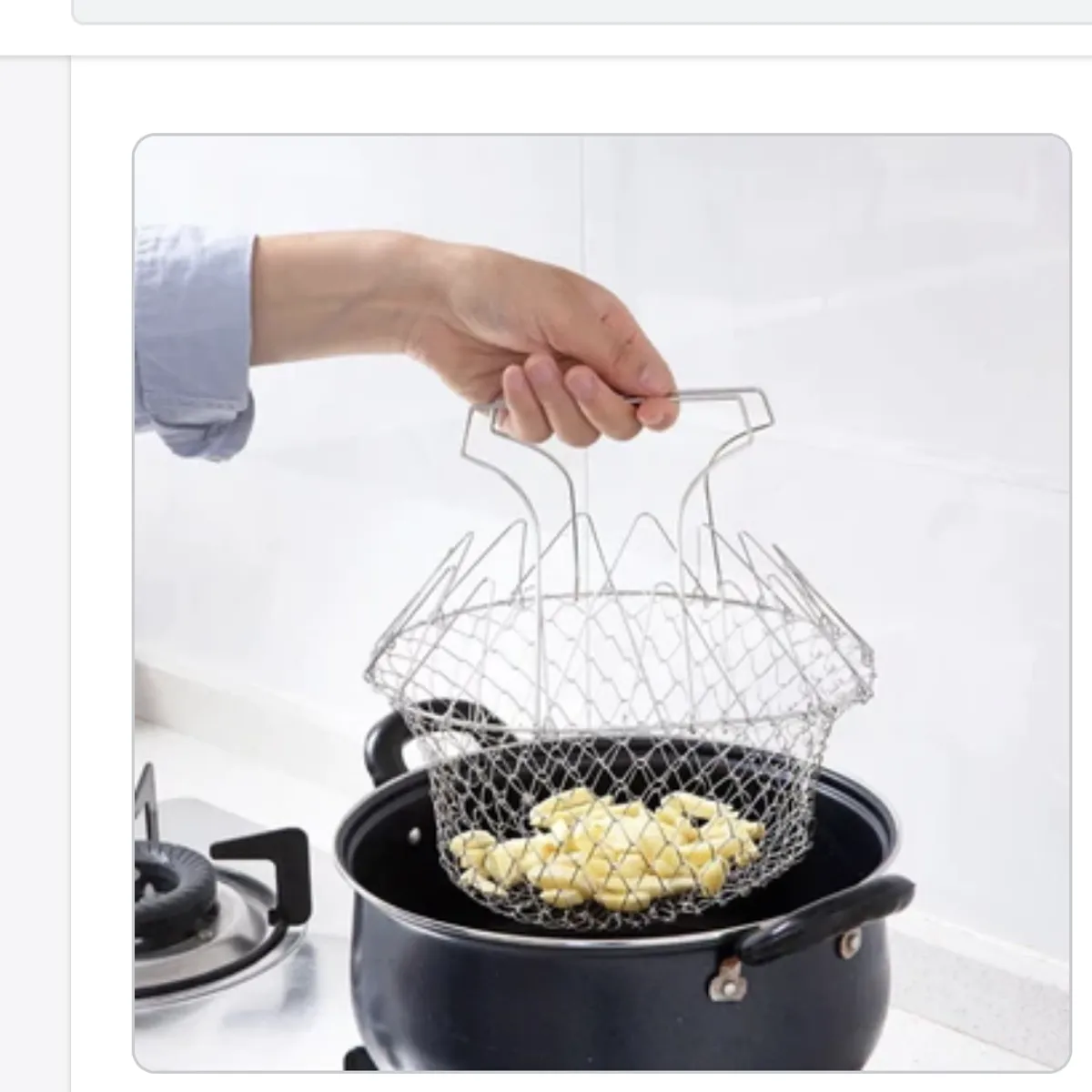 AURELA - Malla Coladora de Acero Inoxidable para Ollas